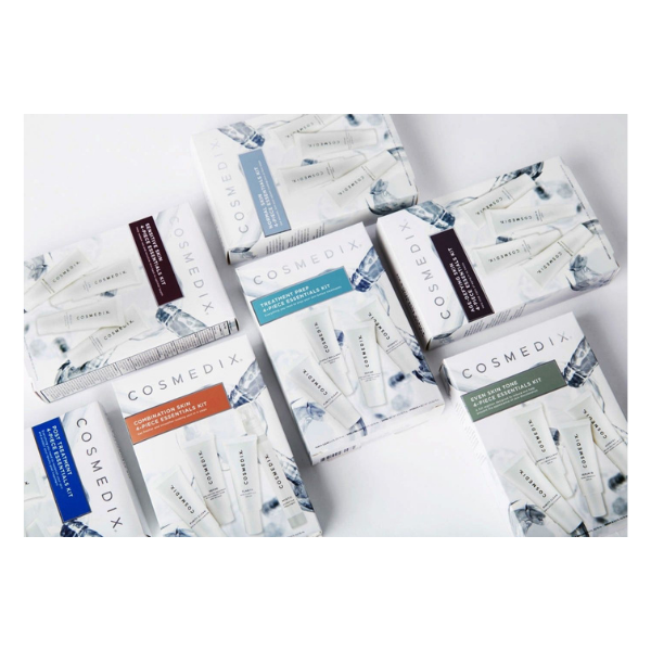Even Tone Skin Skin 4-Piece Essentials Kit - Zestaw pielęgnacyjny na przebarwienia [4*15ml] COSMEDIX