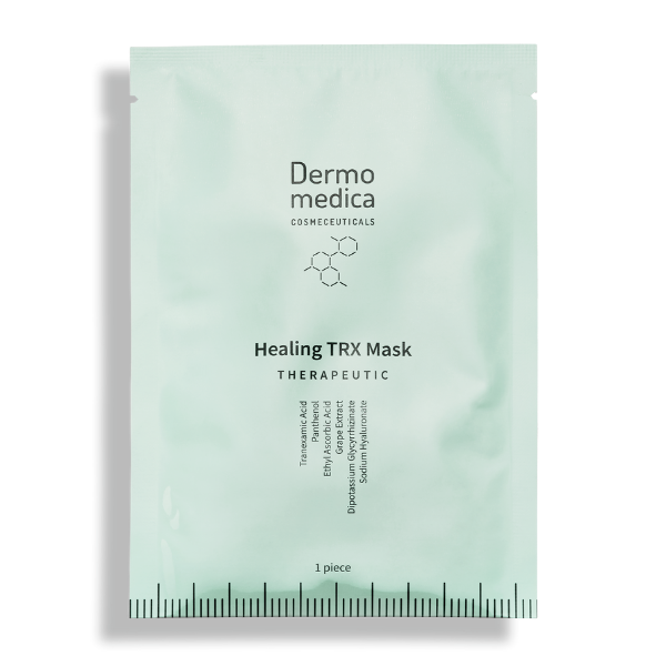 Healing TRX Mask - Maska nanocelulozowa w płacie z kwasem traneksamowym DERMOMEDICA